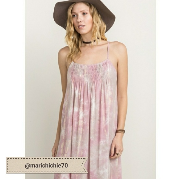 LAST PIECE!  Tie Dye Maxi Strap Dress - Picture 3 of 5